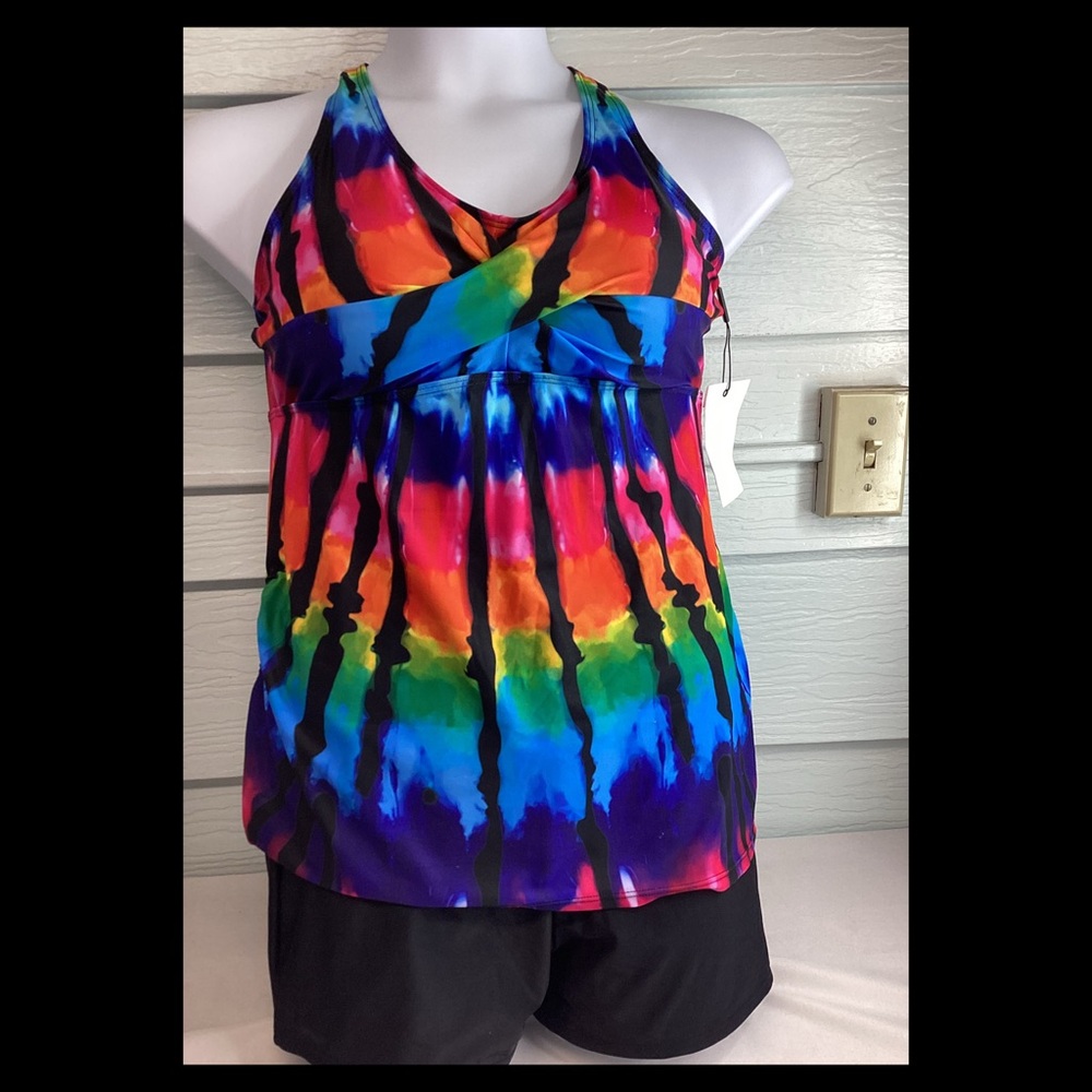 Vibrant Tie-Dye Tank Top 1 - Picture 2 of 5